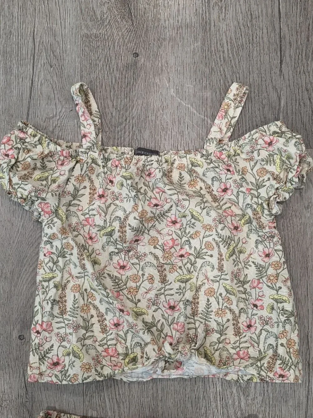 Vince Camuto Floral Off-Shoulder Top & Shorts Set Girls Size 10 Spring/Summer